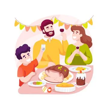 Easter lamb isolated cartoon vector illustration. Stock Illustration