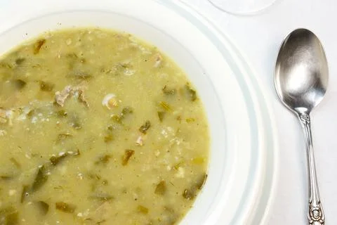Easter lamb soup Foto stock