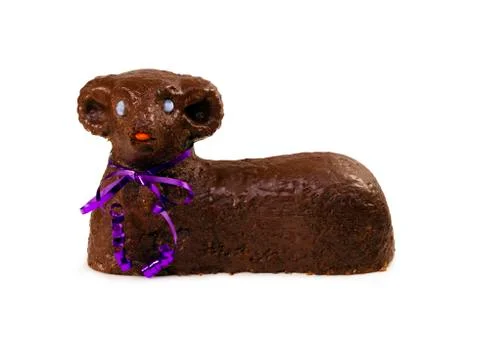 Easter lamb sweet cake Stock Photos