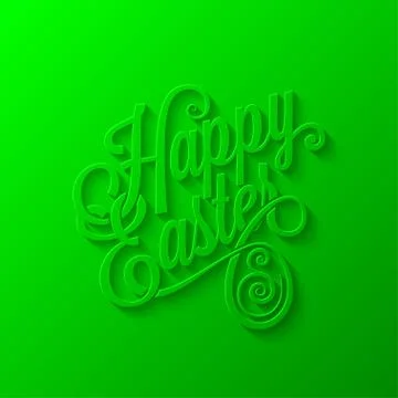 Easter lettering background Stock Illustration