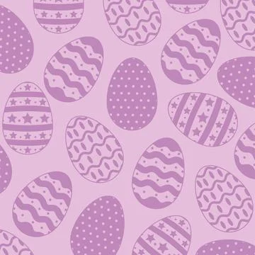 Easter lilac pattern background Stock Illustration