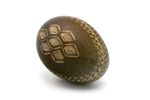 Easter: Lithuanian Easter eggs, traditional decorating, folk heritage Stock Photos