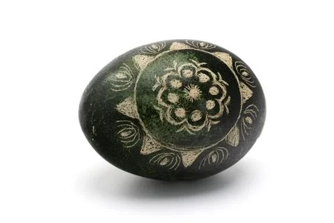 Easter: Lithuanian Easter eggs, traditional decorating, folk heritage Stock Photos