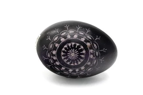 Easter: Lithuanian Easter eggs, traditional decorating, folk heritage Stock Photos