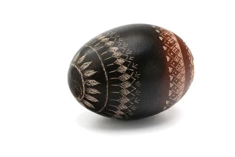 Easter: Lithuanian Easter eggs, traditional decorating, folk heritage Stock Photos
