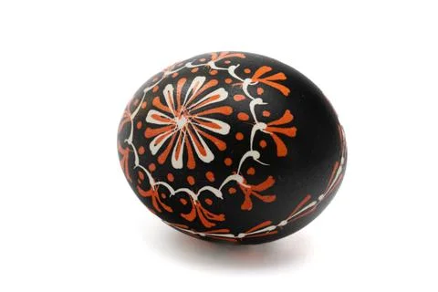 Easter: Lithuanian Easter eggs, traditional decorating, folk heritage Stock Photos