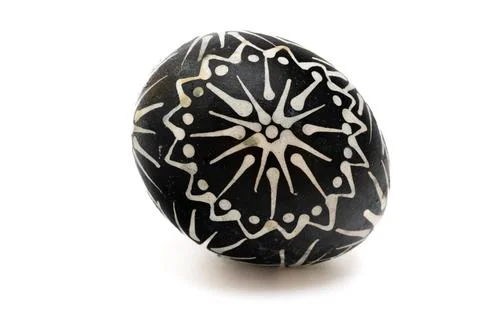 Easter: Lithuanian Easter eggs, traditional decorating, folk heritage Stock Photos