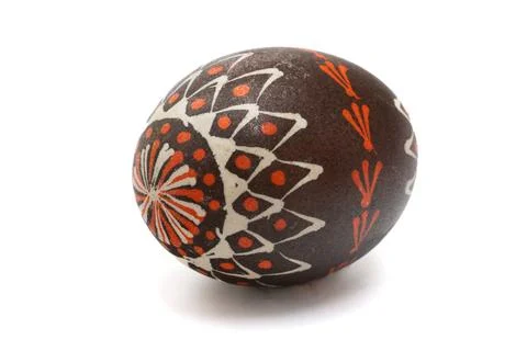 Easter: Lithuanian Easter eggs, traditional decorating, folk heritage Stock Photos