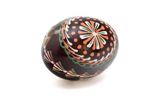 Easter: Lithuanian Easter eggs, traditional decorating, folk heritage Stock Photos