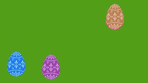 Easter message Happy easter with dancing easter eggs Stock Footage 267959656