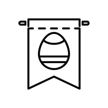 Easter Message Icon for Holiday Greetings, Religious Celebrations, and Fest.. Stock Illustration
