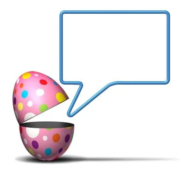 Easter Message Stock Illustration