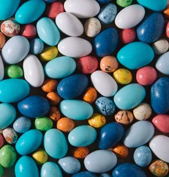 Easter minimalistic background with copy space Stock Photos