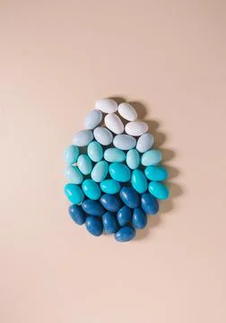 Easter minimalistic background with copy space Foto stock