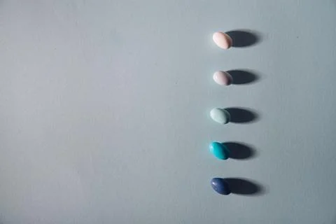 Easter minimalistic background with copy space Stock Photos