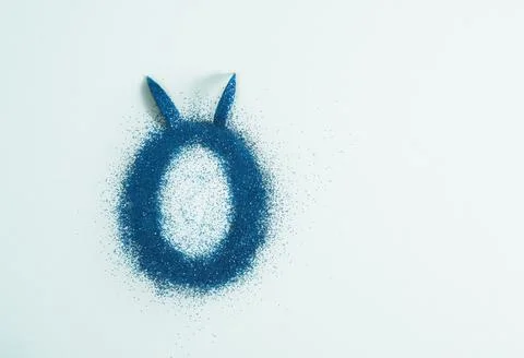 Easter minimalistic egg with copy space Stock-Fotos