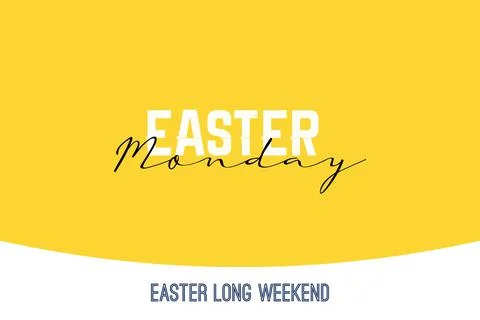 Easter Monday vector background design Illustrazione stock