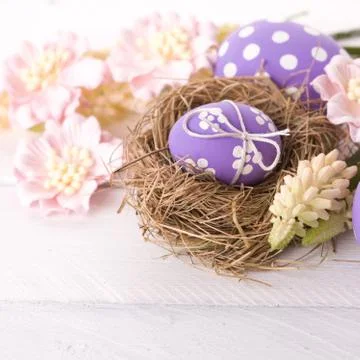 Easter nest Stock Photos