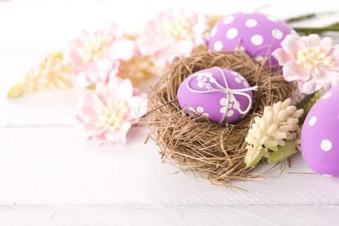 Easter nest Foto stock