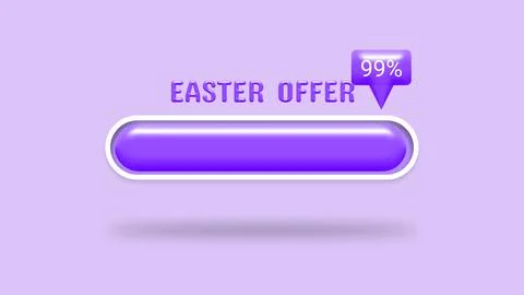 Easter offer is loading in purple colour texture イラスト素材