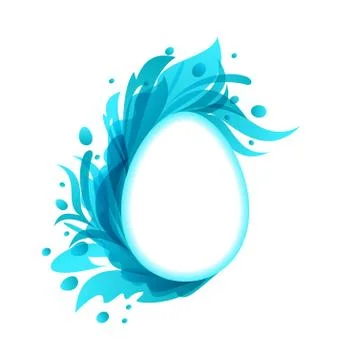 Easter ornate egg, modern  style Illustrazione stock