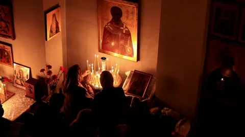 Easter in the Orthodox Church Stock Footage 10904975