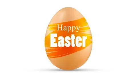Easter painted egg with a tassel Stock Illustration