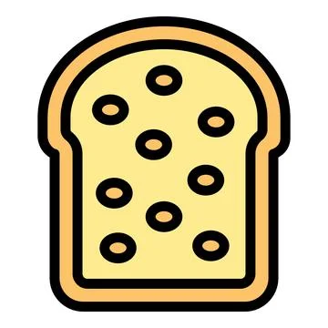 Easter panettone icon vector flat Illustrazione stock