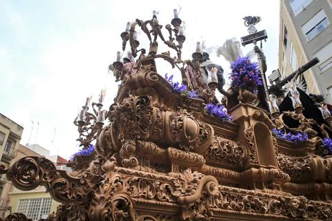 Easter Parade in procession of Holy Week in Elche, Spain Stock Photos