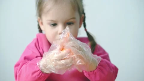 Easter, Passover, childhood, creativity, games concept - closeup of little cute Stock Footage 140251411