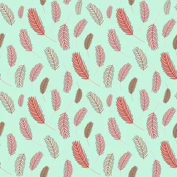 Easter pattern with chicken feathers 스톡 일러스트
