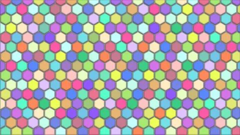 Easter Pattern Colorful Neon Colors Easter Holiday. Hexagon Pattern Stock Illustration