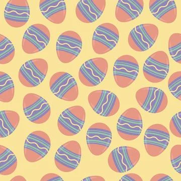 Easter pattern with eggs Illustrazione stock