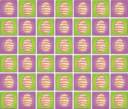 Easter pattern with eggs pictograms Stock Illustration