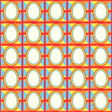 Easter pattern fabric Stock Illustration