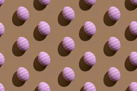 Easter pattern festive seamless banner holiday art Stockfoto's