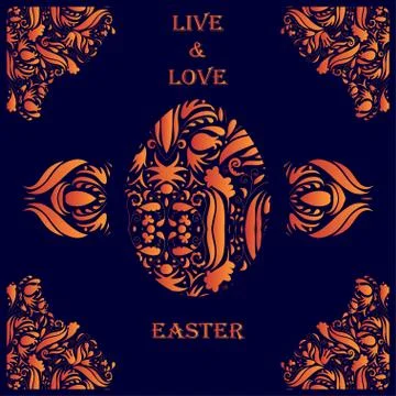Easter Pattern Illustrazione stock
