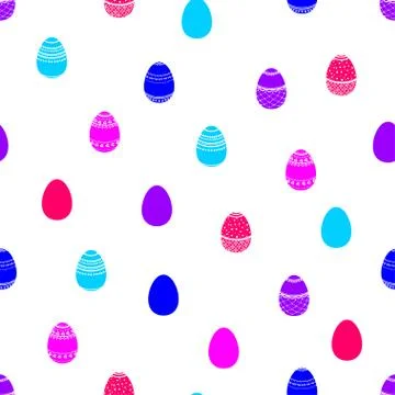 Easter pattern Stock Illustration