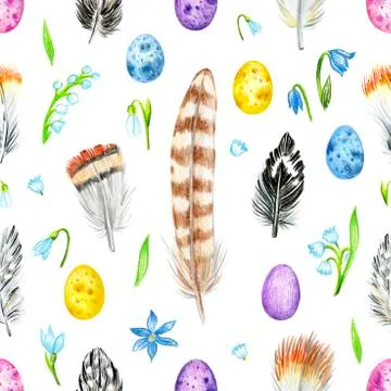 Easter pattern Stock Illustration