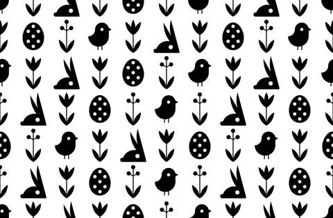 Easter pattern Stock Illustration
