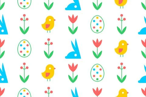 Easter pattern Stock Illustration