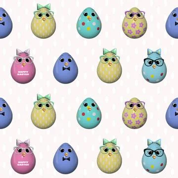 Easter pattern Illustrazione stock