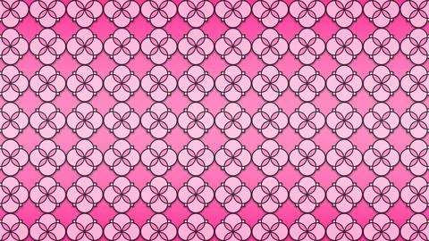 Easter Pattern Pink Neon Colors Easter Holiday. Circle Flower Pattern Illustrazione stock
