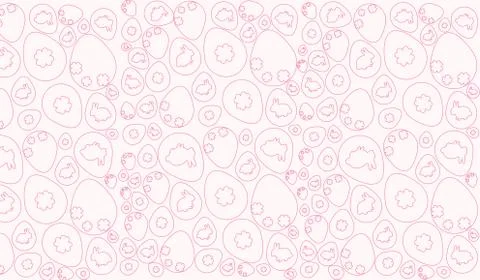 Easter Pattern pink white. Stock Illustration