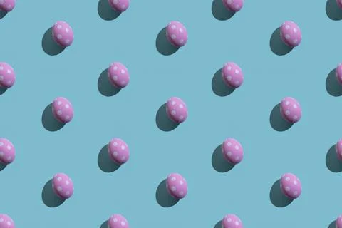 Easter pattern seamless banner holiday design Stockfoto's