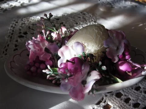 Easter place setting Stock Photos