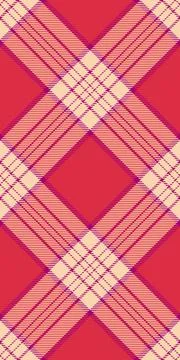 Easter plaid texture vector, peach tartan fabric check. Stripe seamless pat.. Stockillustratie