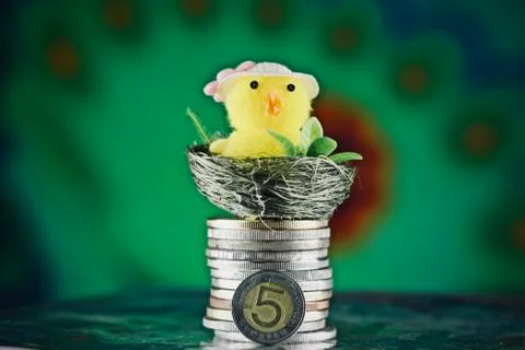 Easter polish money Stock Photos