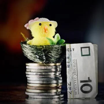 Easter polish money Stock Photos