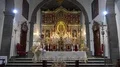 Easter prayer lord's table in beautiful church of Los Lianos, La Palma - Spain 4k or 4k+ Resolution